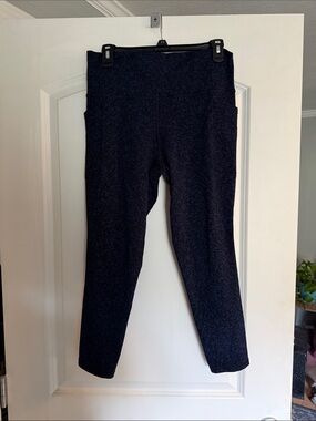 Athleta Salutation Stash Pocket Gravel Tight - Blue & Black Performance Leggings